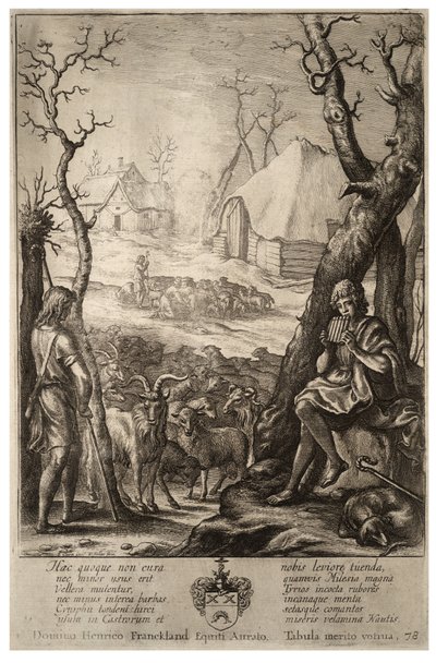 Veeteelt. Staat 3 door Wenceslaus Hollar